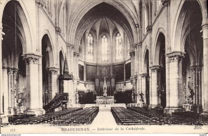 CPA Draguignan Interieur de la Cathedrale