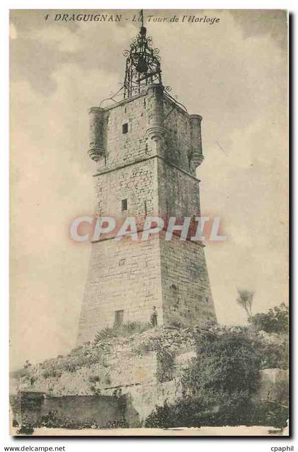 CPA Draguignan La Tour de l'Horloge