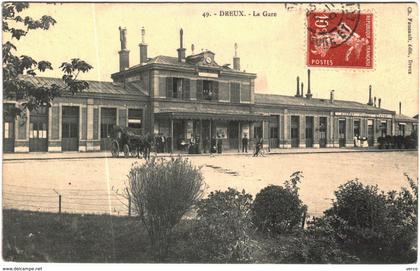 Carte Postale Ancienne de DREUX-la gare