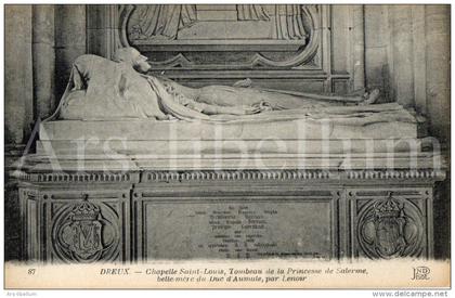 CPA / postcard / France / Chapelle royale de Dreux / chapelle Saint-Louis / tombeau de Marie-Clémentine de Habsbourg