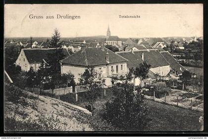 CPA Drulingen, Vue général, L`Église