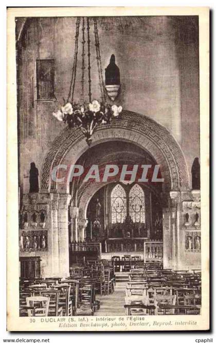 CPA Duclair Interieur de l Eglise