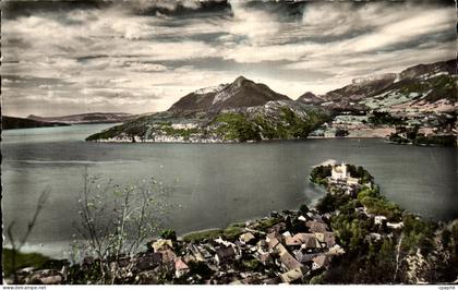 CPA Panorama du Lac d'Annecy au bas Duingt
