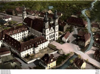 1 cpsm Ebersmunster - église Abbatiale et couvent - vue aérienne