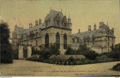 CPA Ecouen Le Chateau De La Legion d'Honneur (carte toilee)