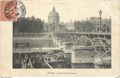CPA Paris Institut de France Bateau Elixir Colombier Maggi