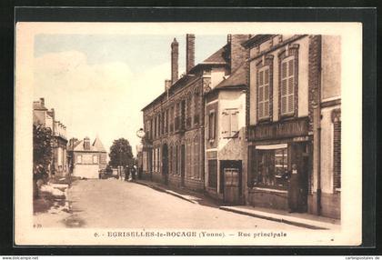 CPA Egriselles-le-Bocage, Rue principale
