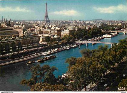 Carte Postale - 75 - Paris - La Seine et ses bords - Perspective sur la Seine et la Tour Eiffel - CPM - Voir Scans Recto