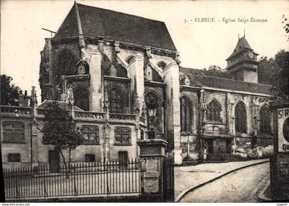 CPA Elbeuf Eglise Saint Etienne