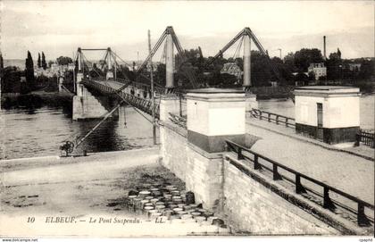 Elbeuf CPA Le pont suspendu