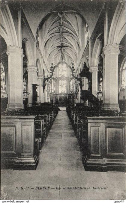 Elbeuf - Eglise St Etienne - CPA
