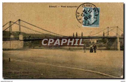 Elbeuf - Pont Suspendu - CPA