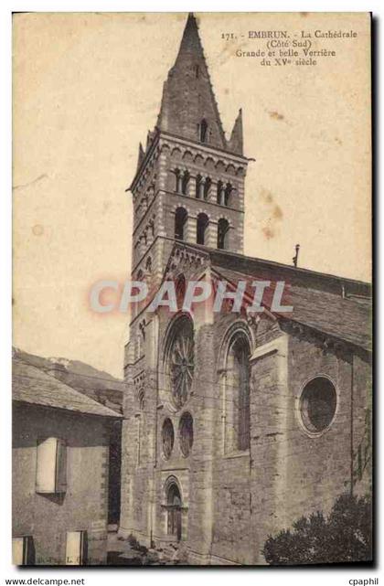 CPA Embrun La Cathedrale Cote Sud