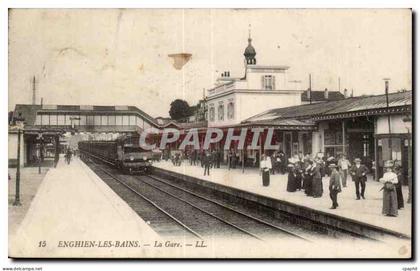 Enghien les Bains CPA La gare TOP