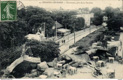 Enghien les Bains - Panorama pris de la Terrasse - CPA