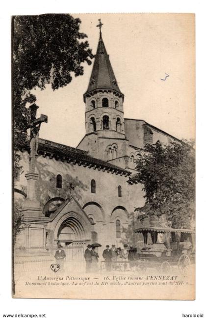 CPA 63 - ENNEZAT - EGLISE ROMANE