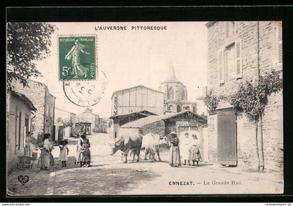 CPA Ennezat, La Grande Rue