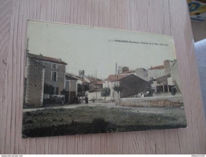 CPA  84 Vaucluse Entraigues l'entrée de la ville colorisée