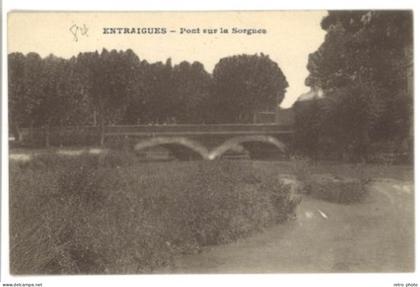 Cpa Entraigues - Pont sur la Sorgue