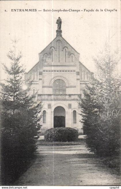 CPA Entrammes saint joseph des champs facade de la chapelle