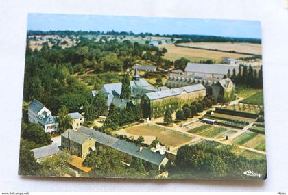 Cpm, Entrammes, vue générale aérienne du monastère, Mayenne 53