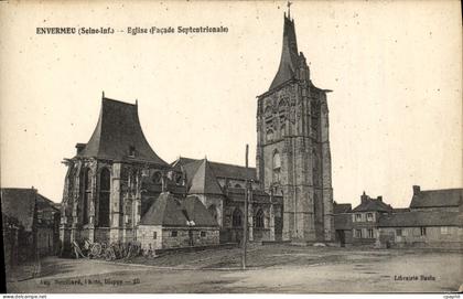 CPA Envermeu Seine Inf eglise facade septentrionale