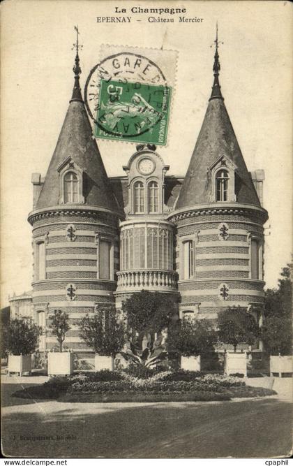 CPA Epernay Chateau Mercier