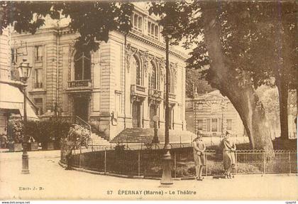 CPA Epernay (Marne) Le Theatre