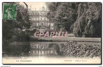 CPA La Champagne Epernay Chateau Perrier
