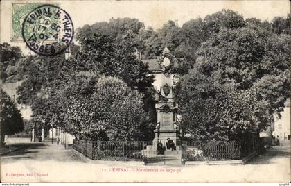 Epinal - Le Monument de 1870 - CPA