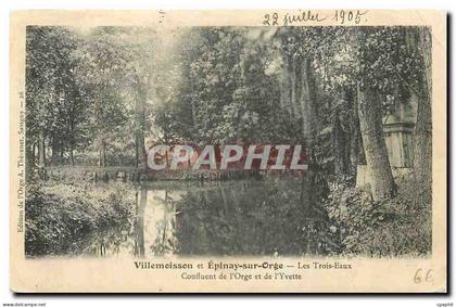 CPA Villemoisson et Epinay sur Orge Les Trois Eaux Confluent de l'Orge et de l'Yvette