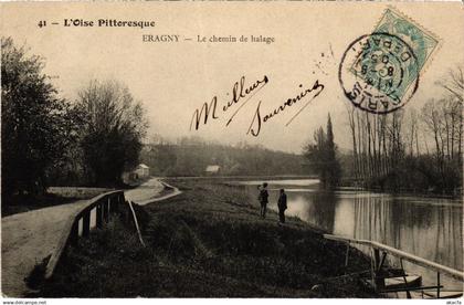CPA Eragny Le chemin de halage FRANCE (1309589)