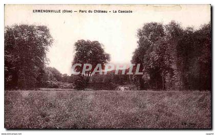 CPA Ermenonville (Oise) PArc du Chateau La Cascade