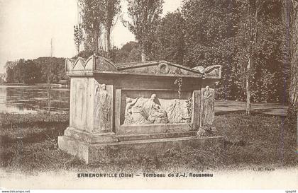 CPA Ermenonville Tombeau de J J Rousseau