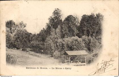 CPA Environs de meaux La Marne a Esbly