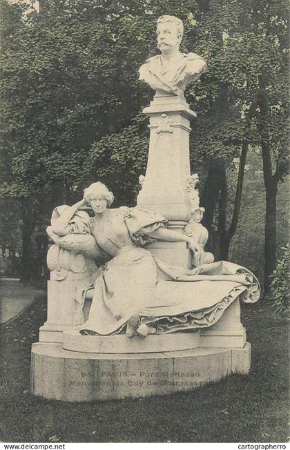 A6073 Paris statue cpa