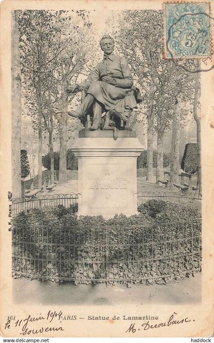 PARIS : STATUE DE LAMARTINE