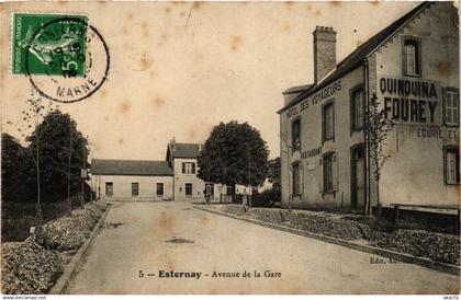 CPA ESTERNAY - Avenue de la Gare (364876)