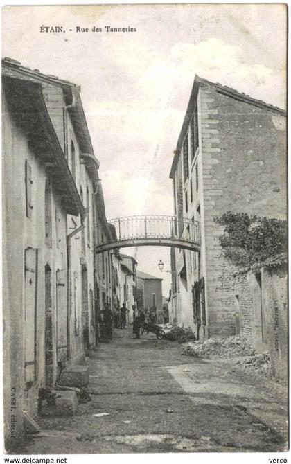 Carte Postale Ancienne de ETAIN-Rue des tanneries