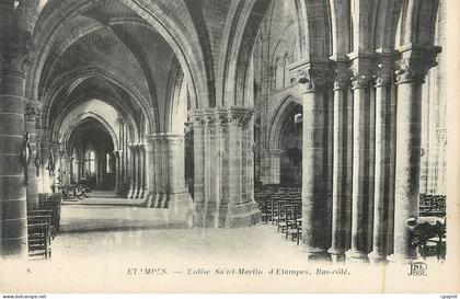 CPA Etampes Eglise Saint Martin d'Etampes Bas Cote