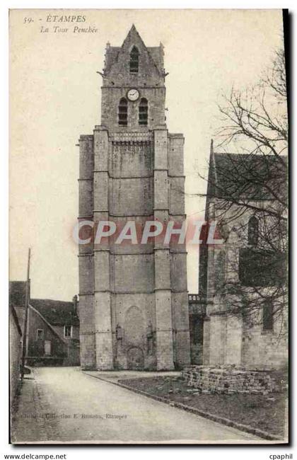 CPA Etampes La Tour Penchee