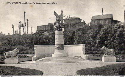 CPA Etampes Le monument des morts
