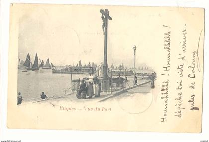 Etaples CPA Vue du port