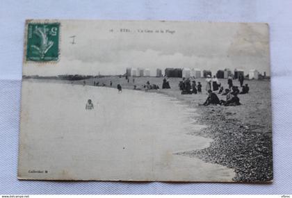 Cpa 1911, Etel, un coin de la plage, Morbihan 56