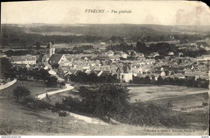 CPA Etrechy Vue Generale