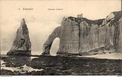 CPA Etretat Falaise d'Aval