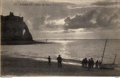 Etretat CPA Clair de lune (bateau)
