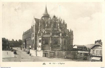CPA EU-l'Eglise Magasin Chaussures
