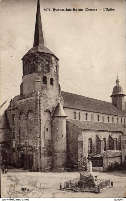CPA Evaux Les Bains L'Eglise