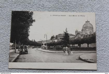 A631, Cpa 1929, Evian les bains, quai baron de Blouay, haute Savoie 74